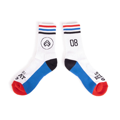 08 Socks White