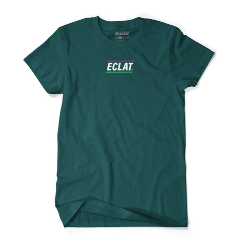 éclat Pizza Place Embroidery T-Shirt (Green)